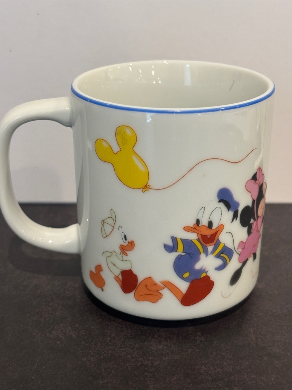 Vintage Walt Disney Productions Mickey & Friends Coffee Mug Japan